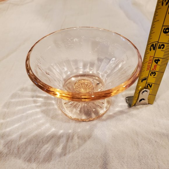 Mosser Glass Miniature 4-Piece Pink Cameo Set - Picture 6 of 10